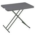 Iceberg Enterprise Iceberg Enterprise 65491 IndestrucTables Too 1200 Series Resin Personal Folding Table; 30 x 20 in. 65491